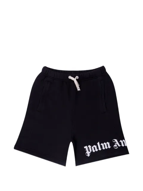 Palm Angels Kids logo-print track shorts