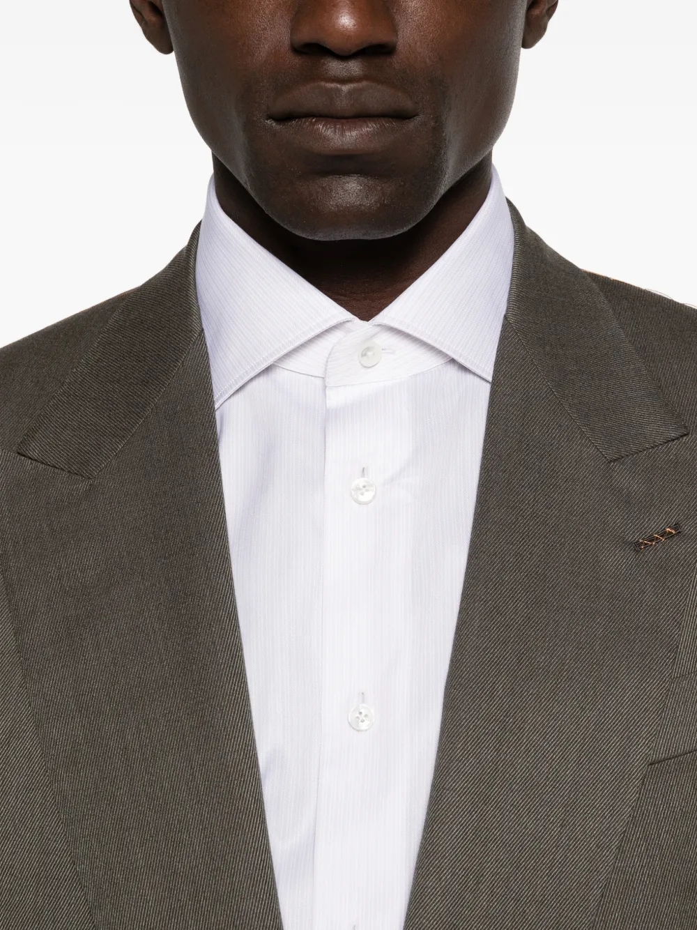 Zegna Overhemd met gespreide kraag Wit