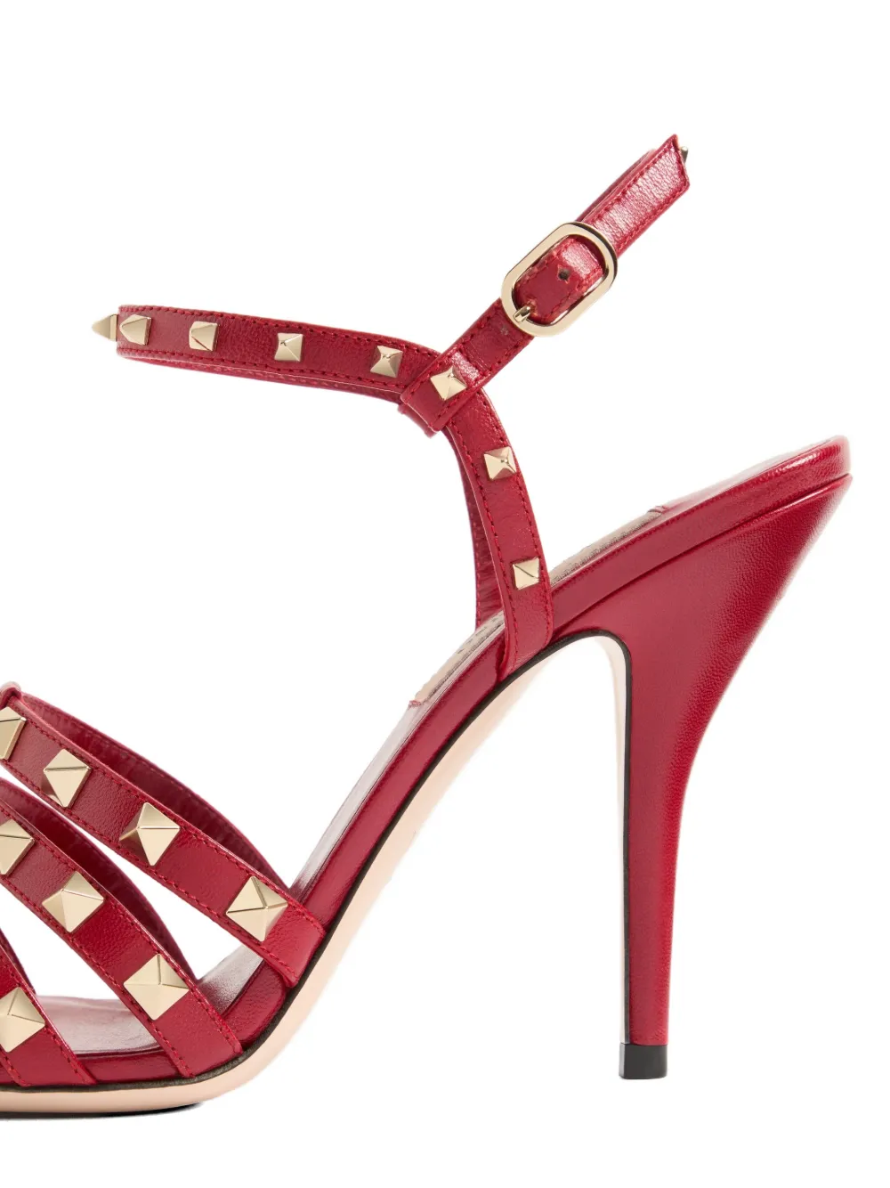 Valentino Garavani ロックスタッズ 100mm キッドスキン サンダル