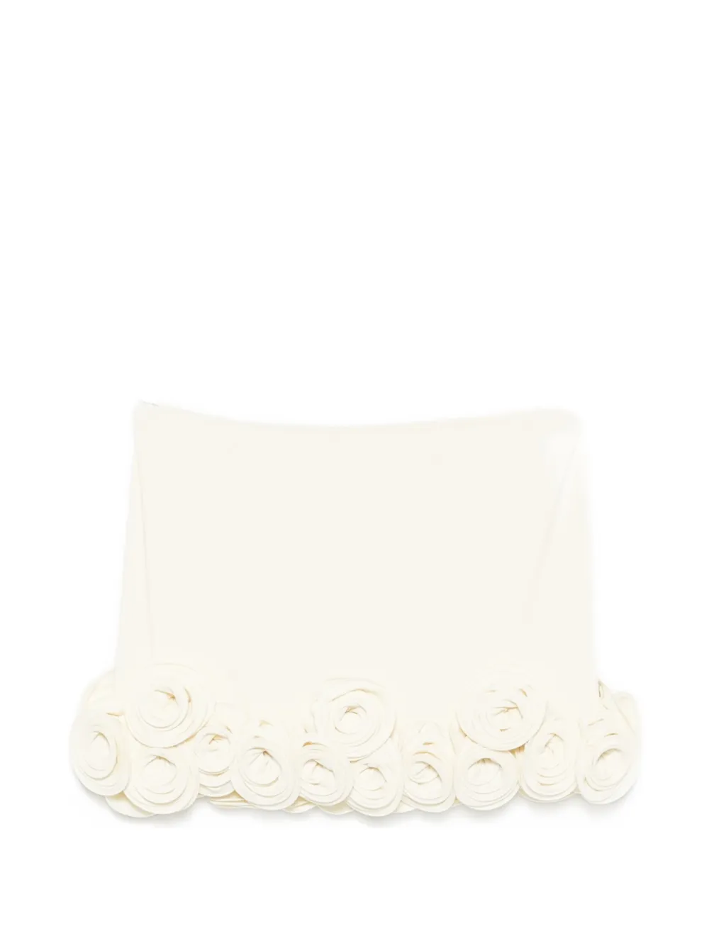 La Reveche Ivette Floral-appliqué Beach Cover-up In Metallic