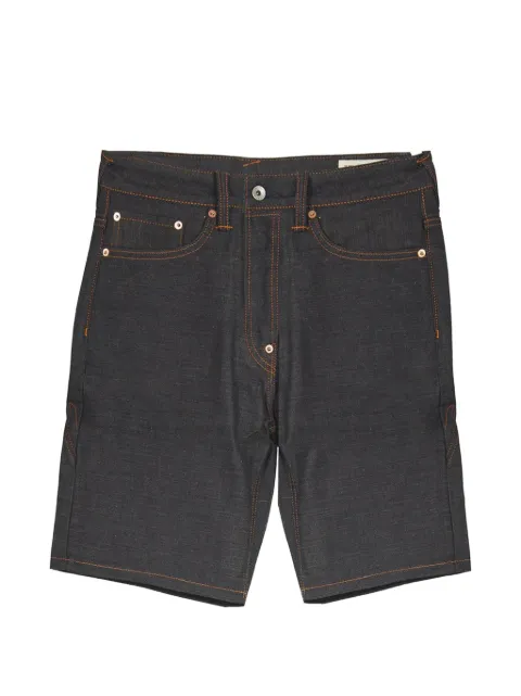 EVISU Seagull-print denim shorts