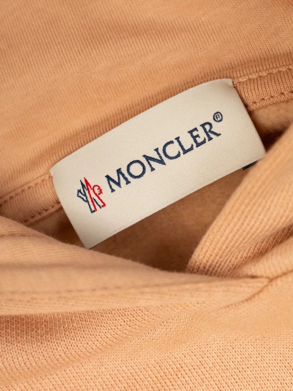 Moncler Enfant Hoodie met geborduurd logo Roze