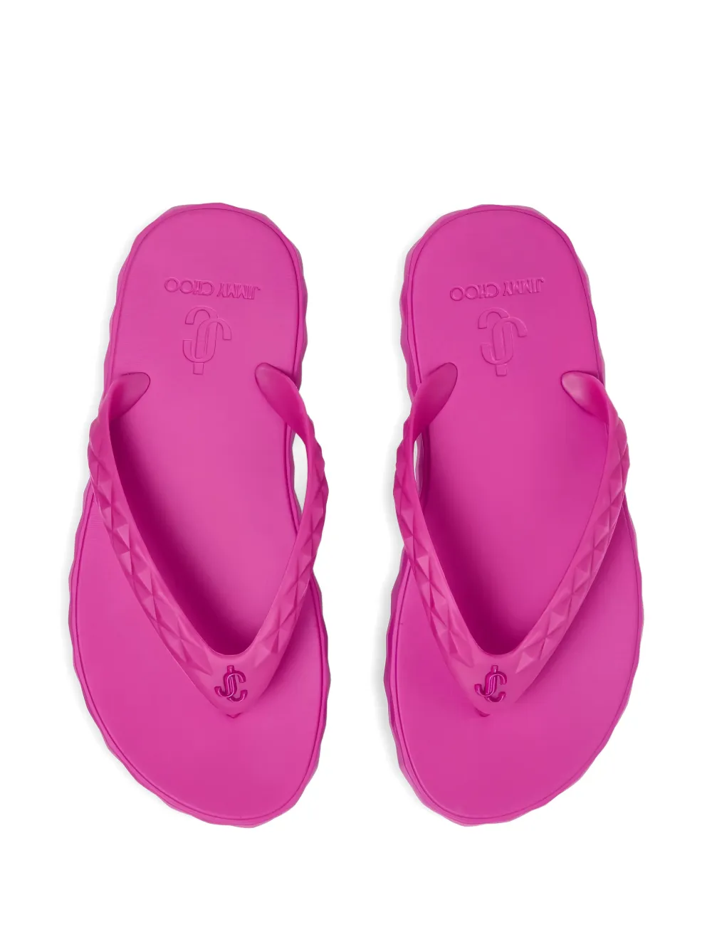 Jimmy Choo Diamond flip-flops Roze