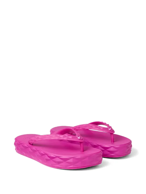 【nana】JIMMY CHOO DIAMONDO FLIP FLOP Jimmy Choo Diamond Flip Flops | Pink | FARFETCH