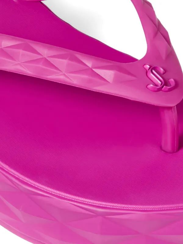 Jimmy Choo Diamond Flip Flops | Pink | FARFETCH