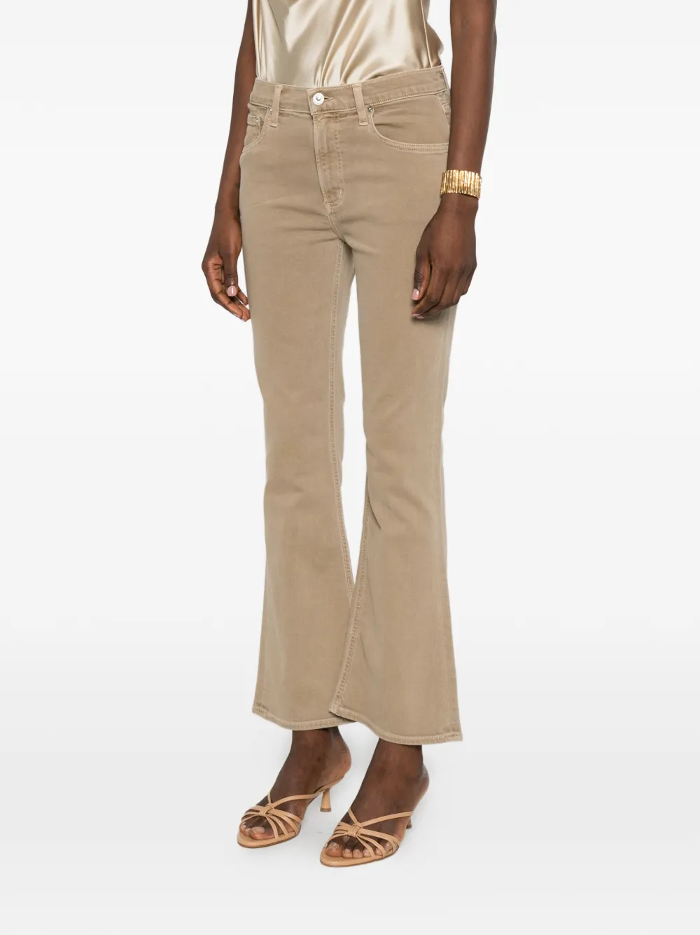 Citizens of Humanity Flared jeans met ceintuur Bruin