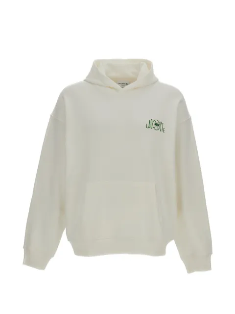 Lacoste logo-print graphic-back hoodie