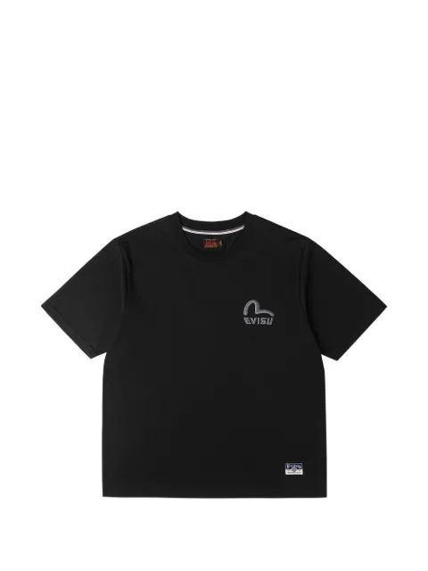 EVISU logo-embroidered T-shirt