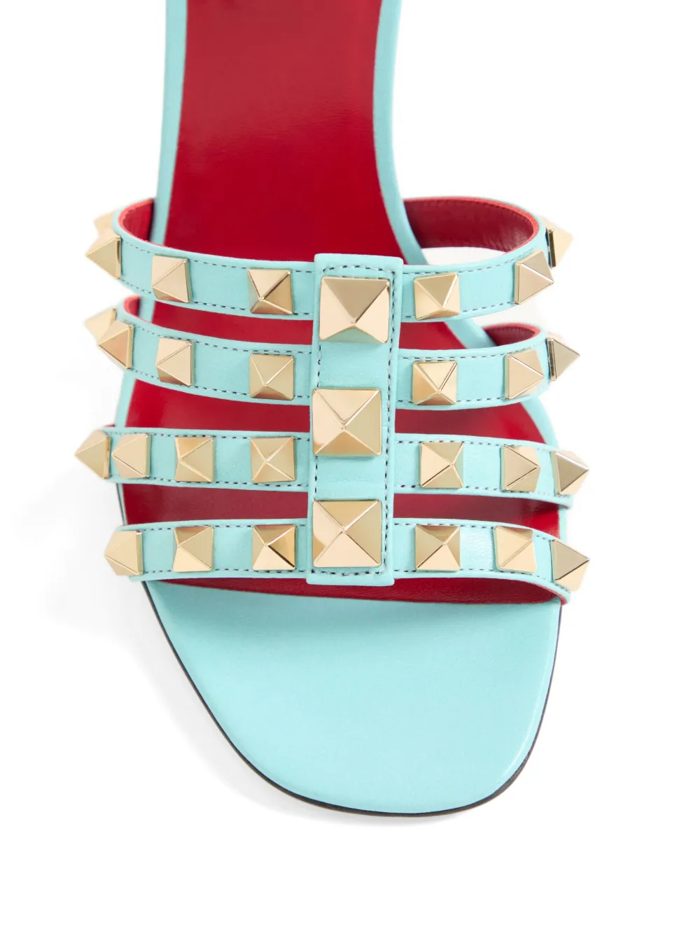 Valentino Garavani Rockstud sandalen 100 mm Blauw