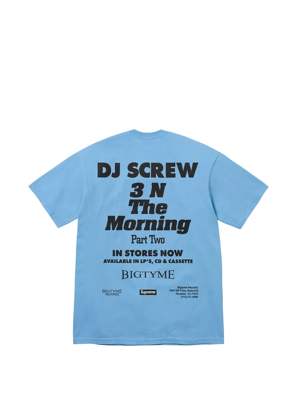 Supreme x DJ Screw SUC T-shirt met print Blauw