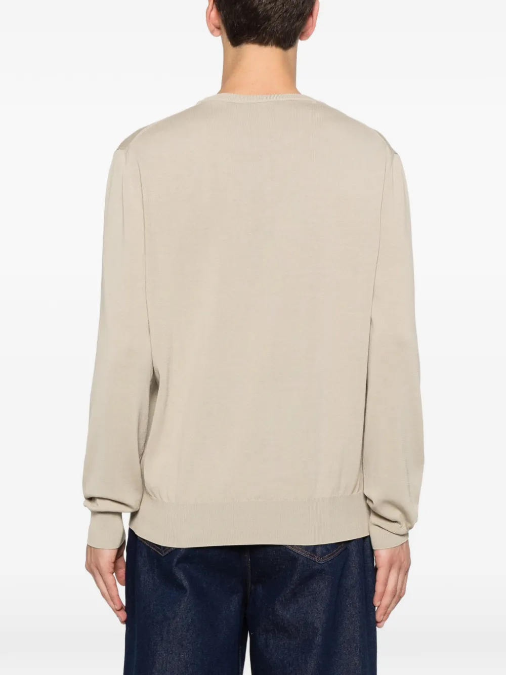 Canali Trui met ronde hals Beige