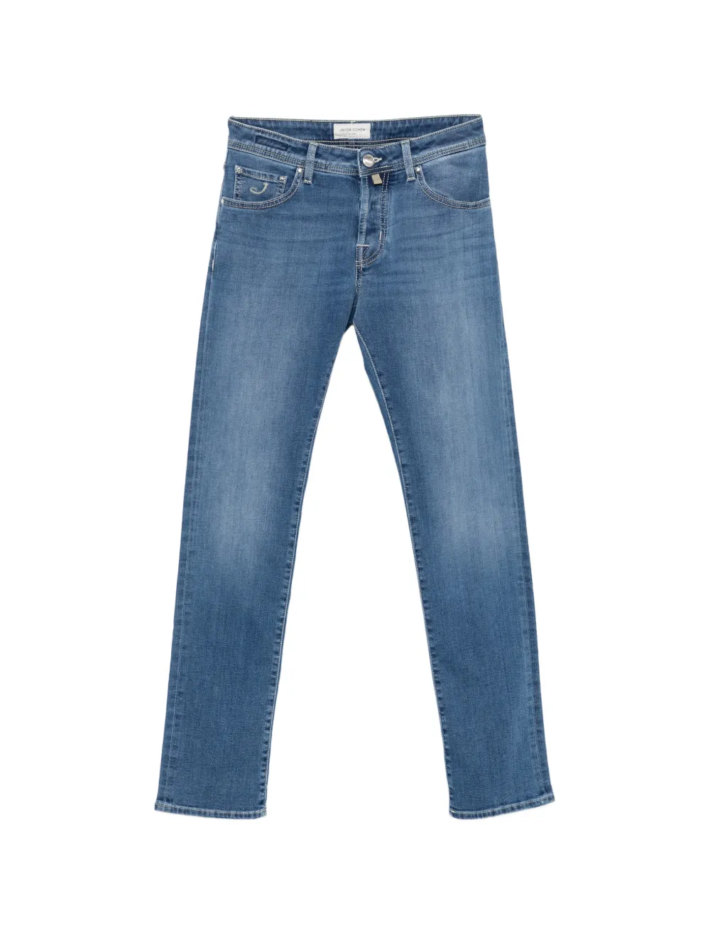 Jacob Cohën logo-patch slim-fit jeans - Blu