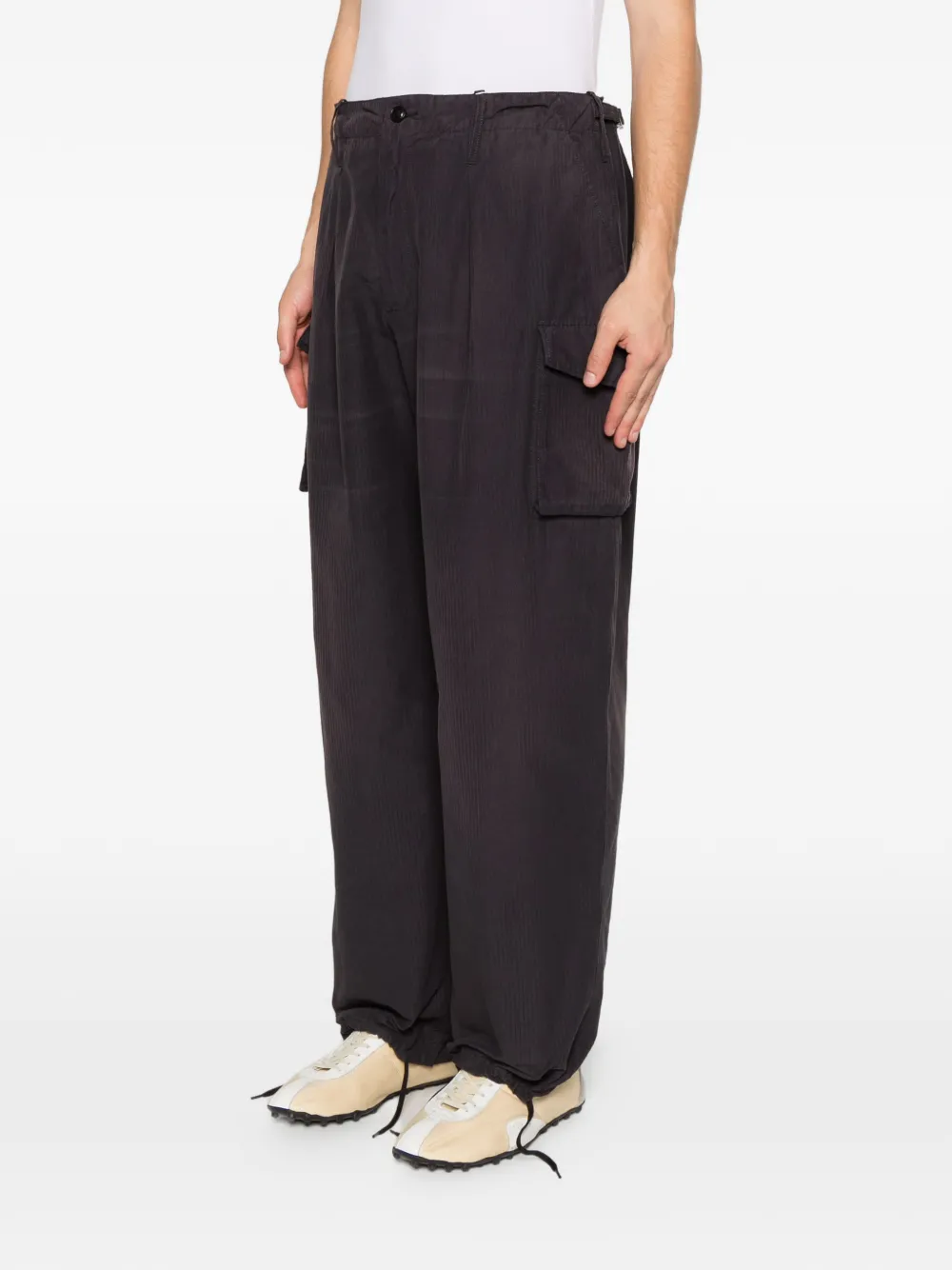 Maison Margiela Broek met cargo zakken Zwart