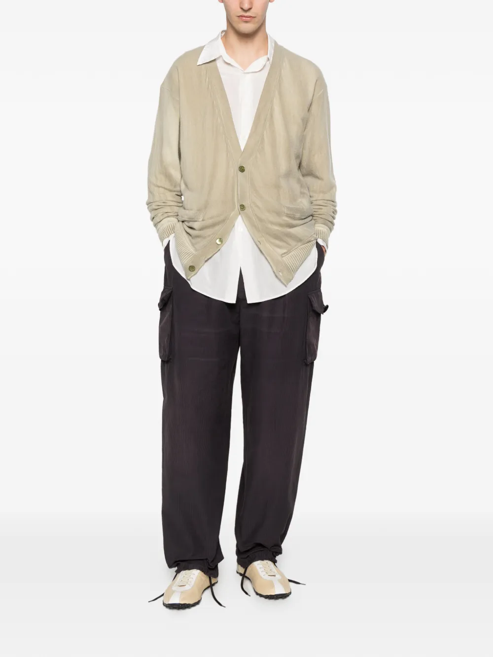 Maison Margiela Broek met cargo zakken Zwart