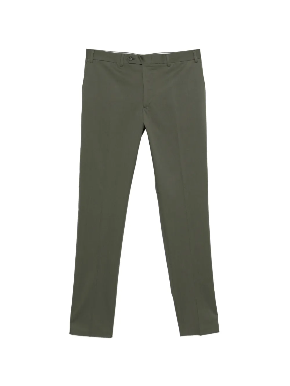 Canali pressed-crease tailored trousers - Verde