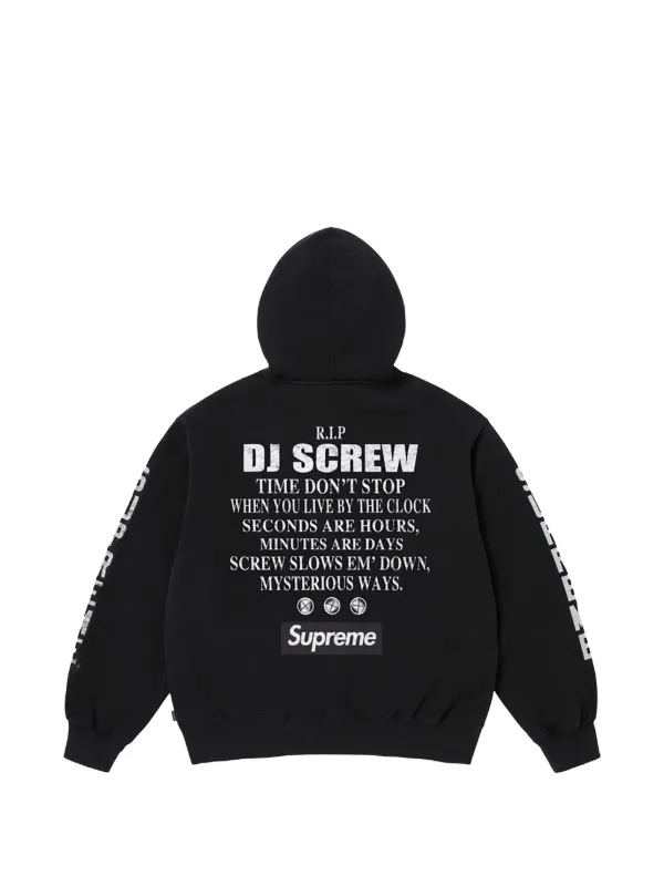 Supreme DJ Screw ジップパーカー | ブラック | FARFETCH JP