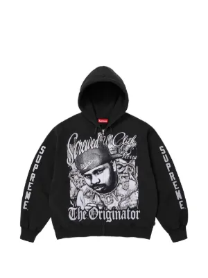Supreme ジップアップ パーカー | ブラック | FARFETCH JP
