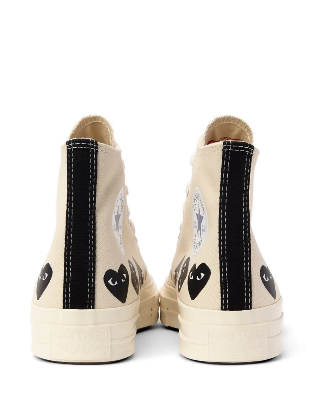 Comme Des Garçons Play x Converse Chuck 70 multi-heart sneakers Beige