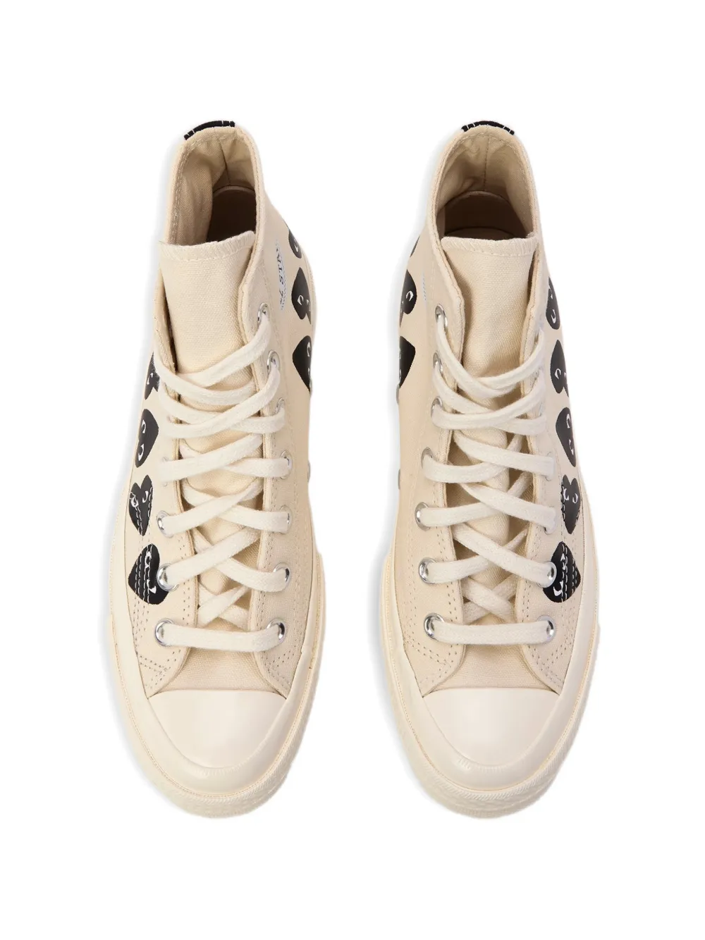 Comme Des Garçons Play x Converse Chuck 70 multi-heart sneakers Beige