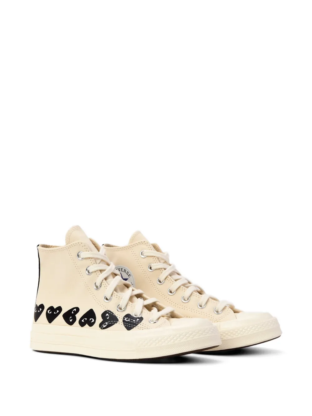 Comme Des Garçons Play x Converse Chuck 70 multi-heart sneakers Beige