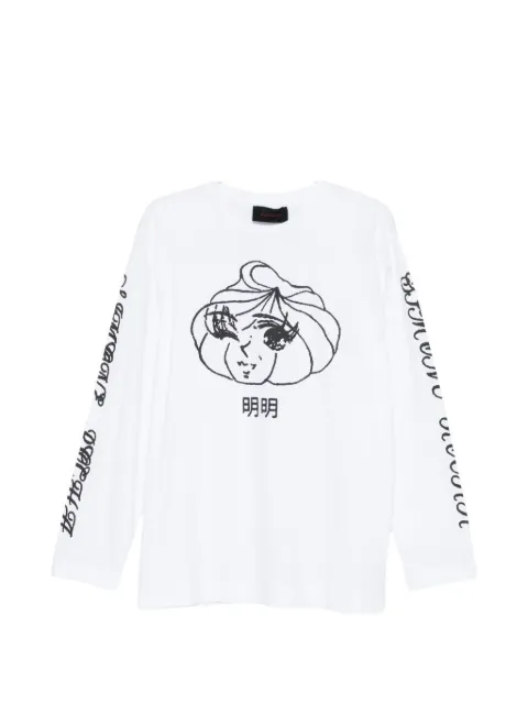 Simone Rocha Dim Sum graphic-print long-sleeve T-shirt