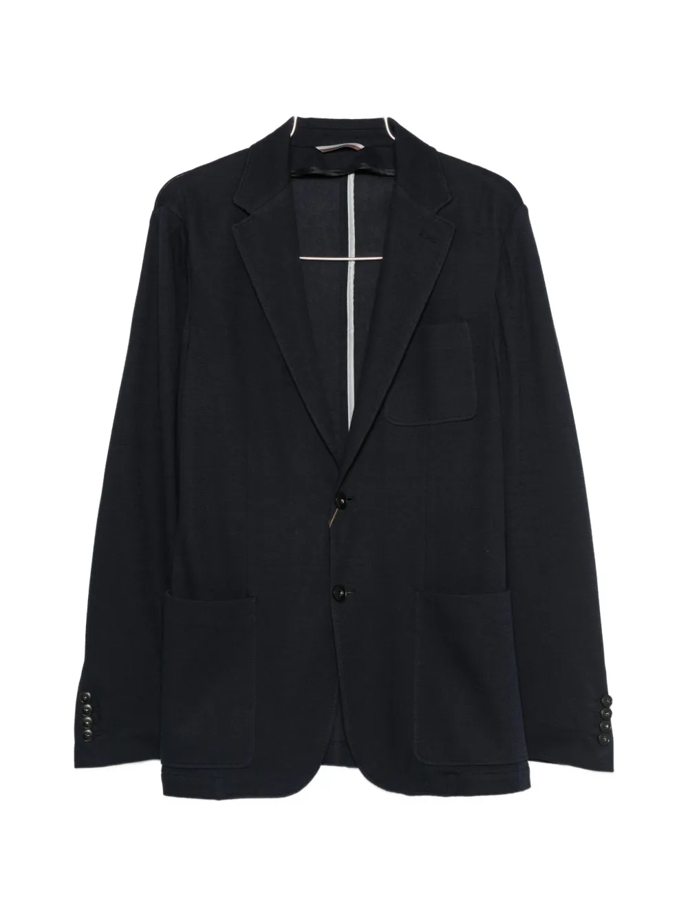 Canali notched-lapel patch-pocket blazer - Blu