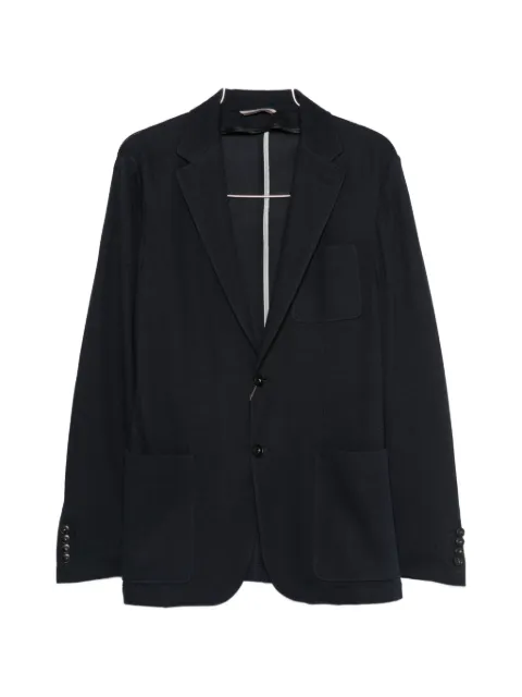 Canali notched-lapel patch-pocket blazer