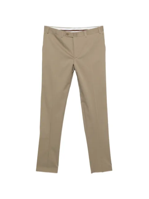 Canali pressed-crease straight-leg trousers