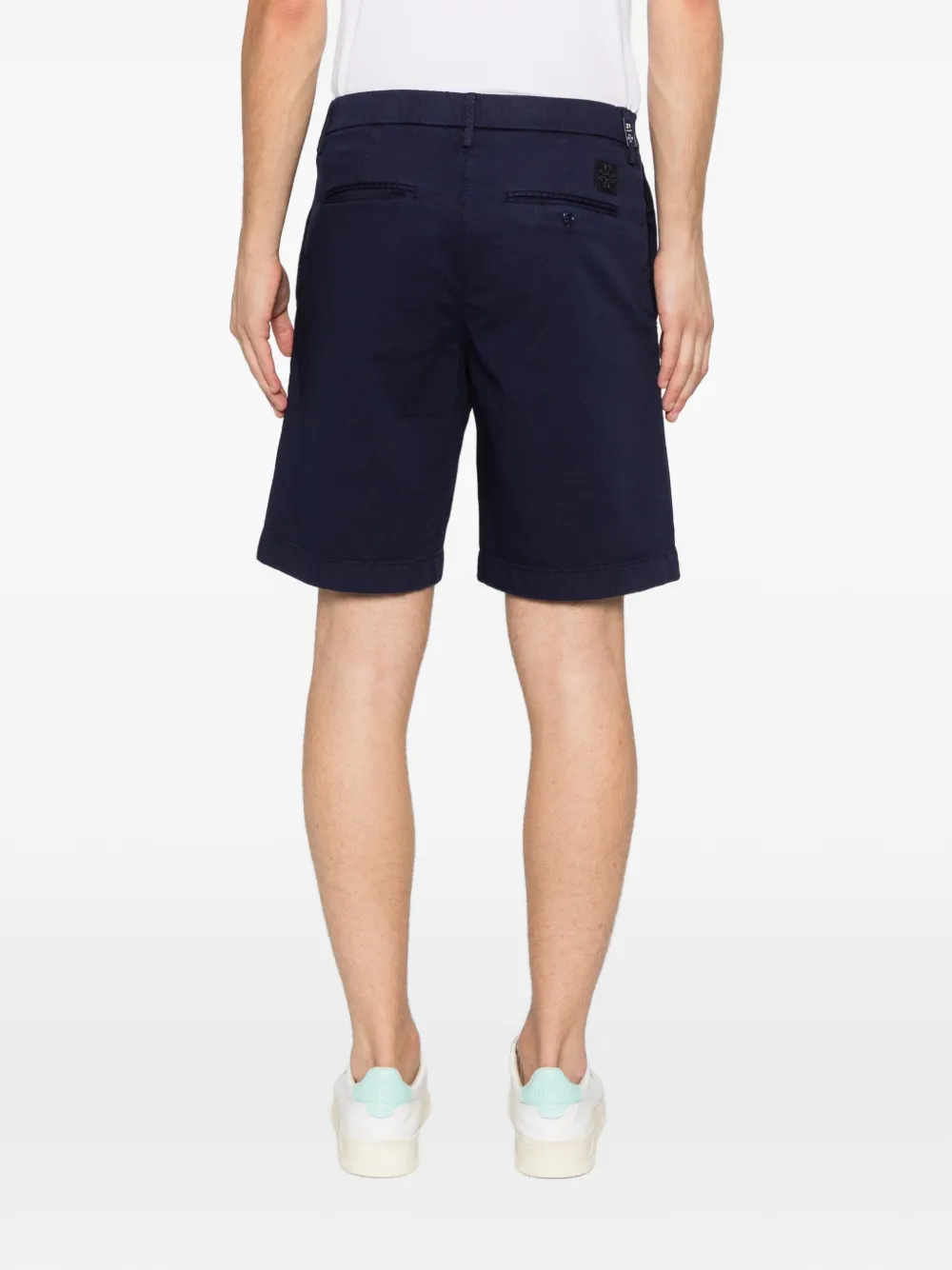 Jacob Cohën Shorts met logopatch Blauw
