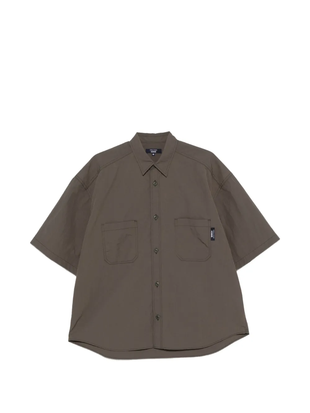 Comme Des Garçons logo-patch short-sleeve shirt - Verde