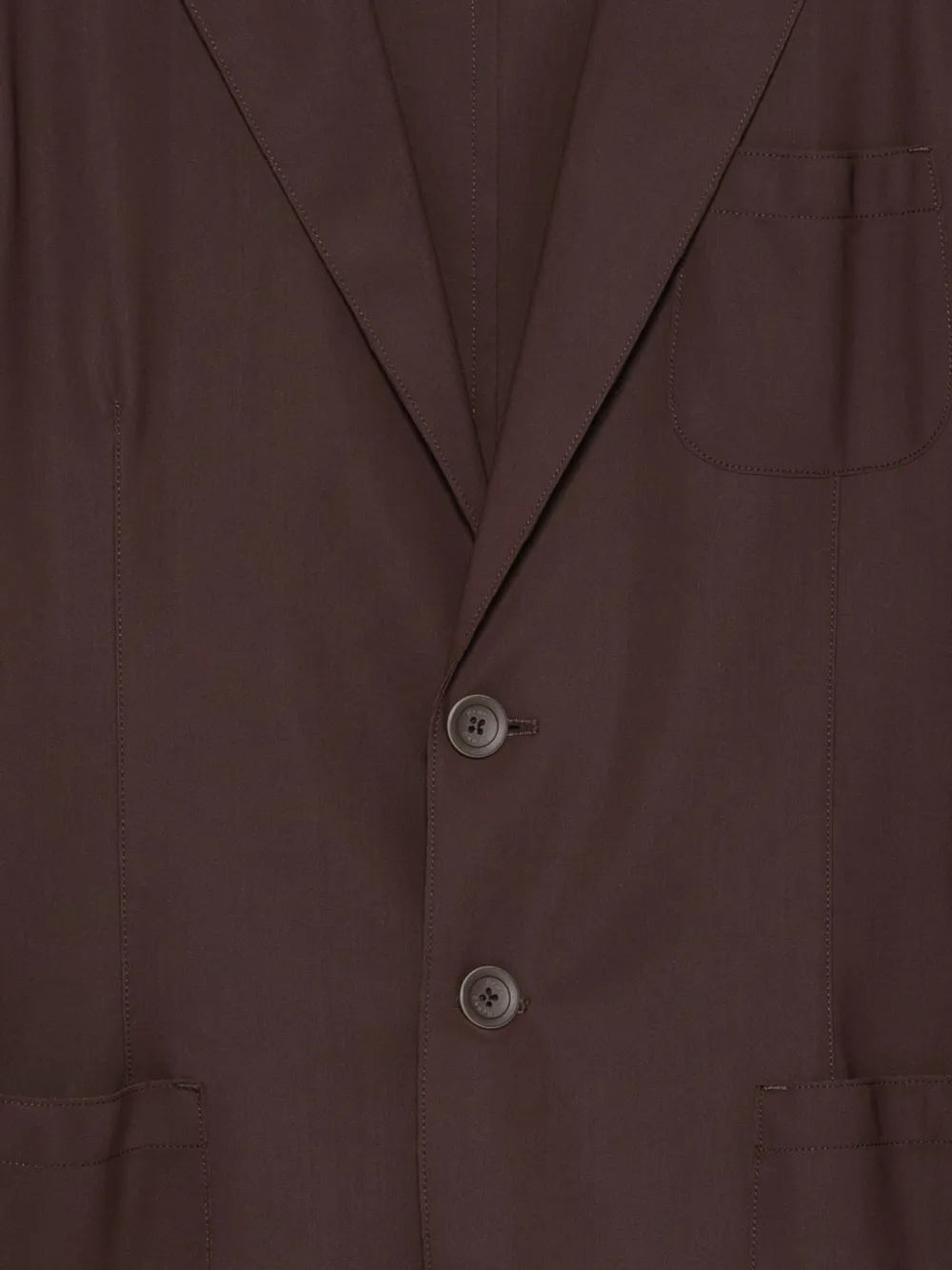 Herno Blazer met enkele rij knopen Bruin