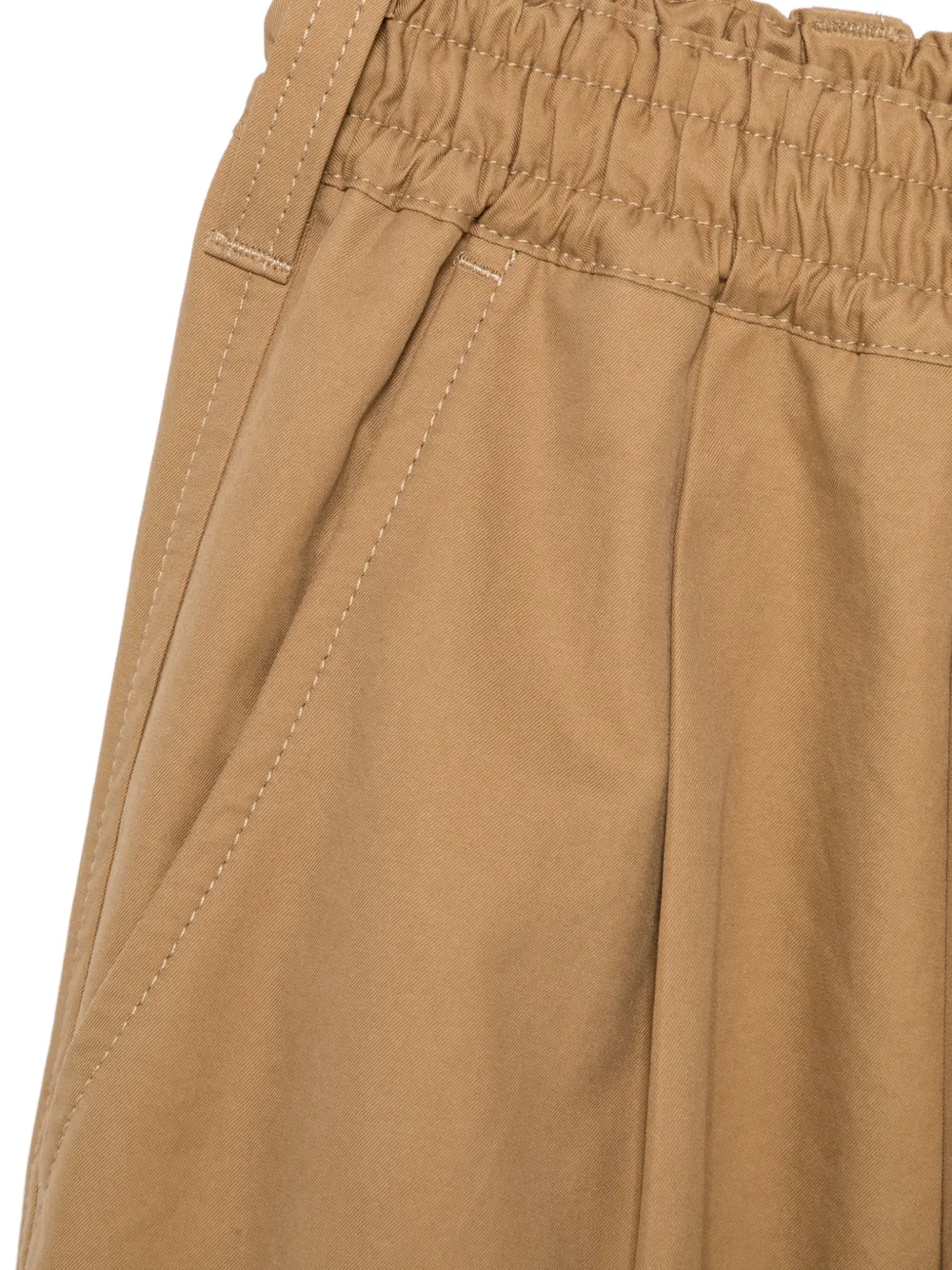 Comme des Garçons Homme Broek met elastische taille Beige