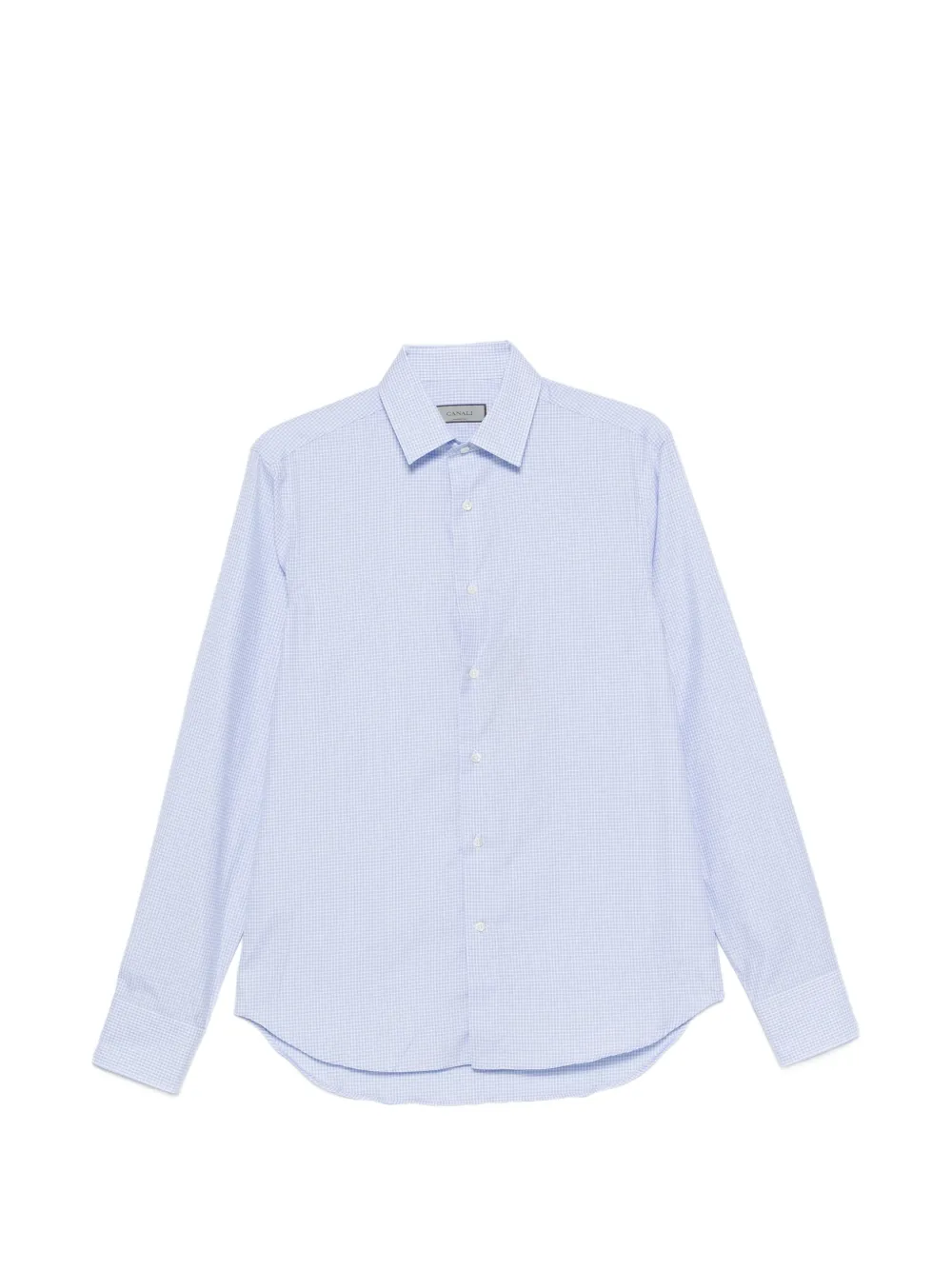 Canali gingham-check shirt - Blu