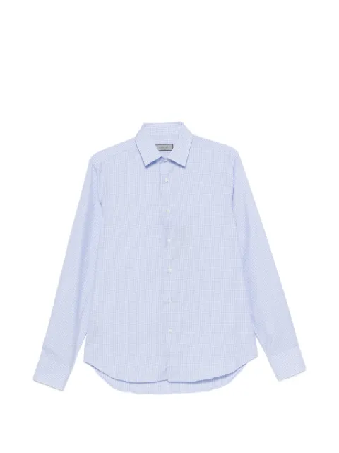 Canali gingham-check shirt
