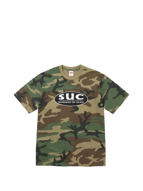 Supreme x  DJ Screw SUC camouflage-print T-shirt