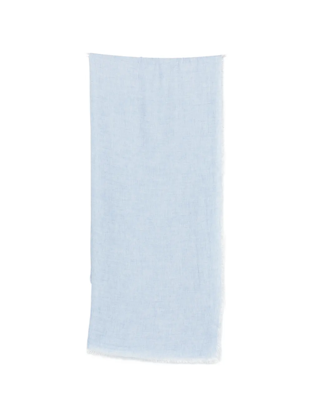 Faliero Sarti Sciarpa con bordi sfrangiati - Blu