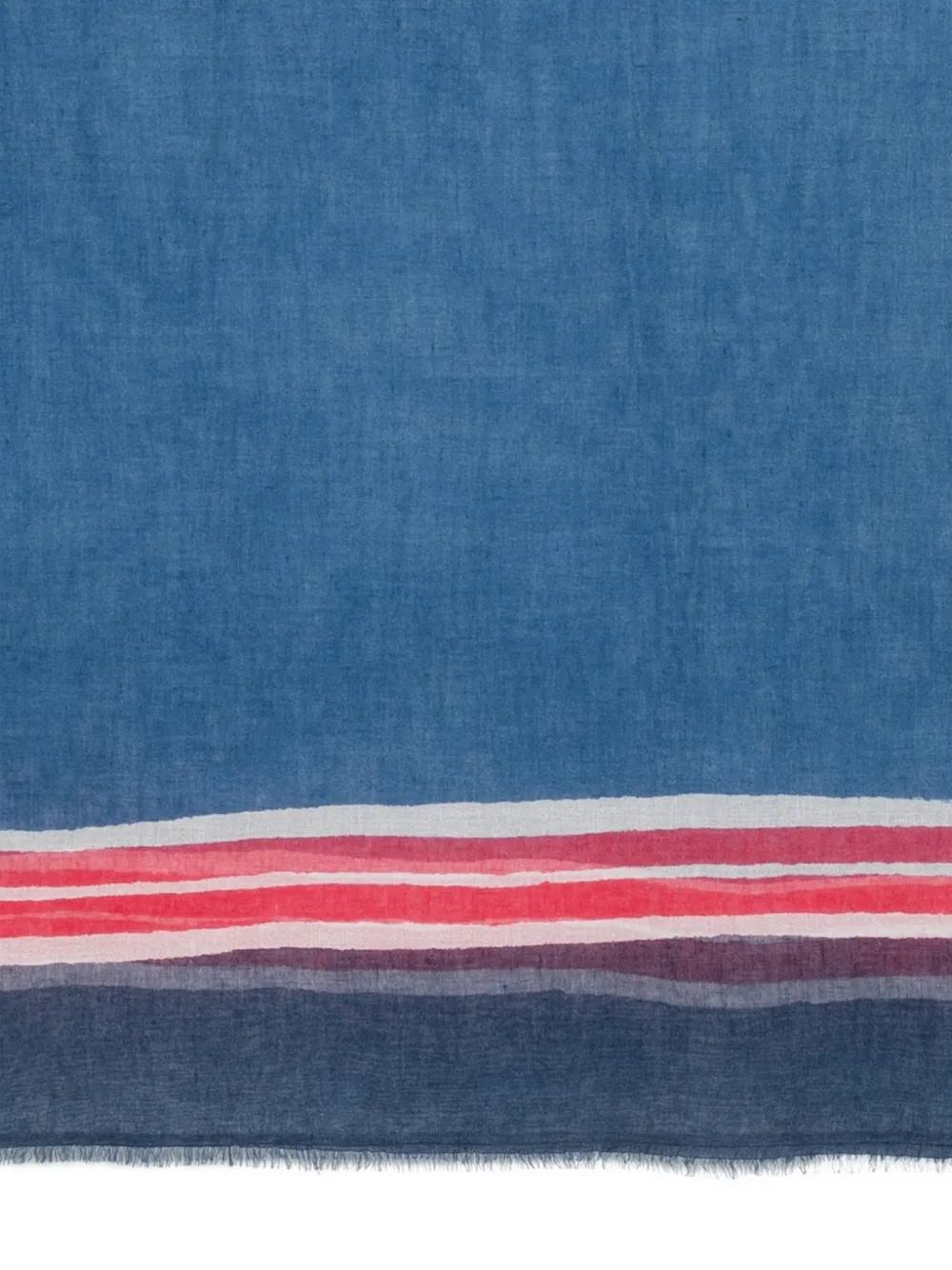 Faliero Sarti Sjaal met franje Blauw