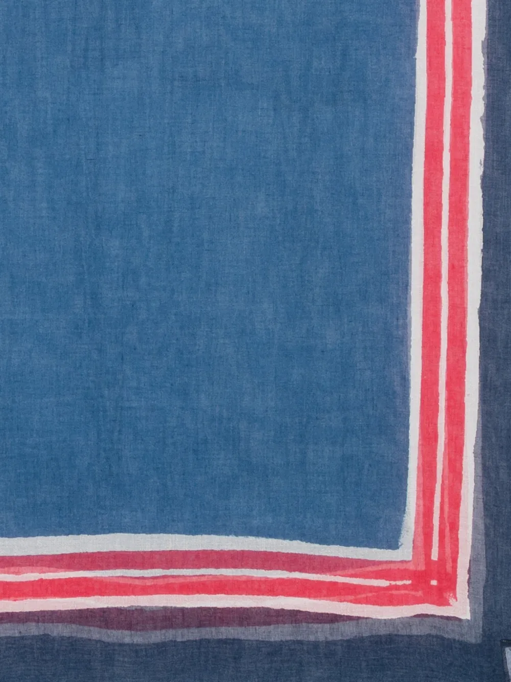 Faliero Sarti Sjaal met franje Blauw