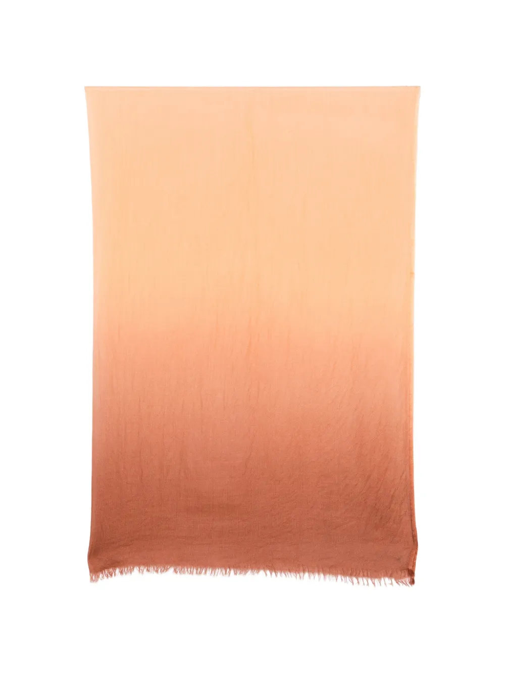 Faliero Sarti ombré-effect frayed scarf - Arancione