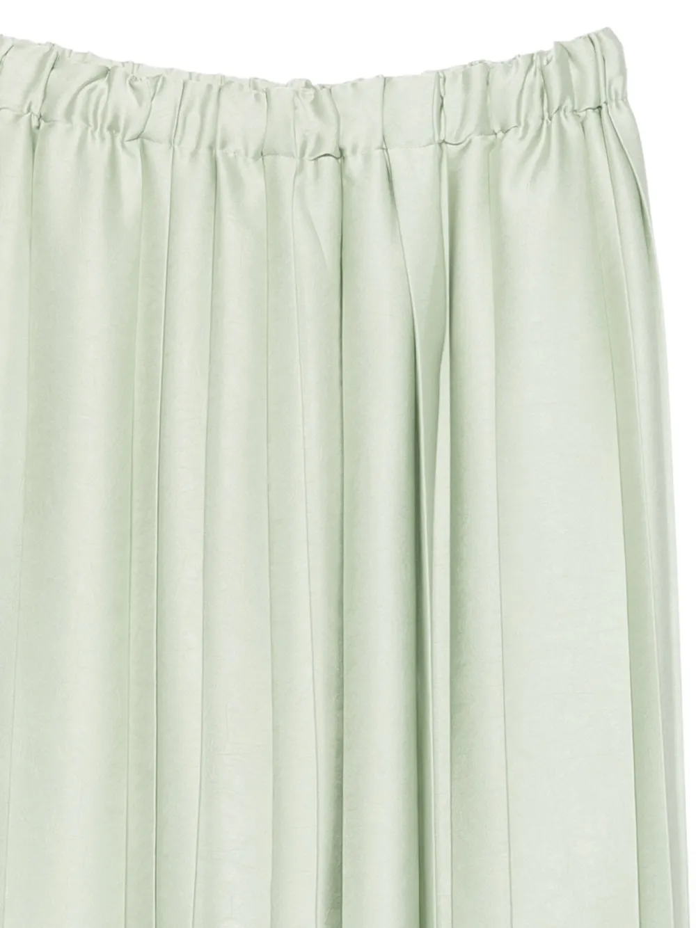  Tibi Falda Midi Con Cinturilla Elástica - Verde 
