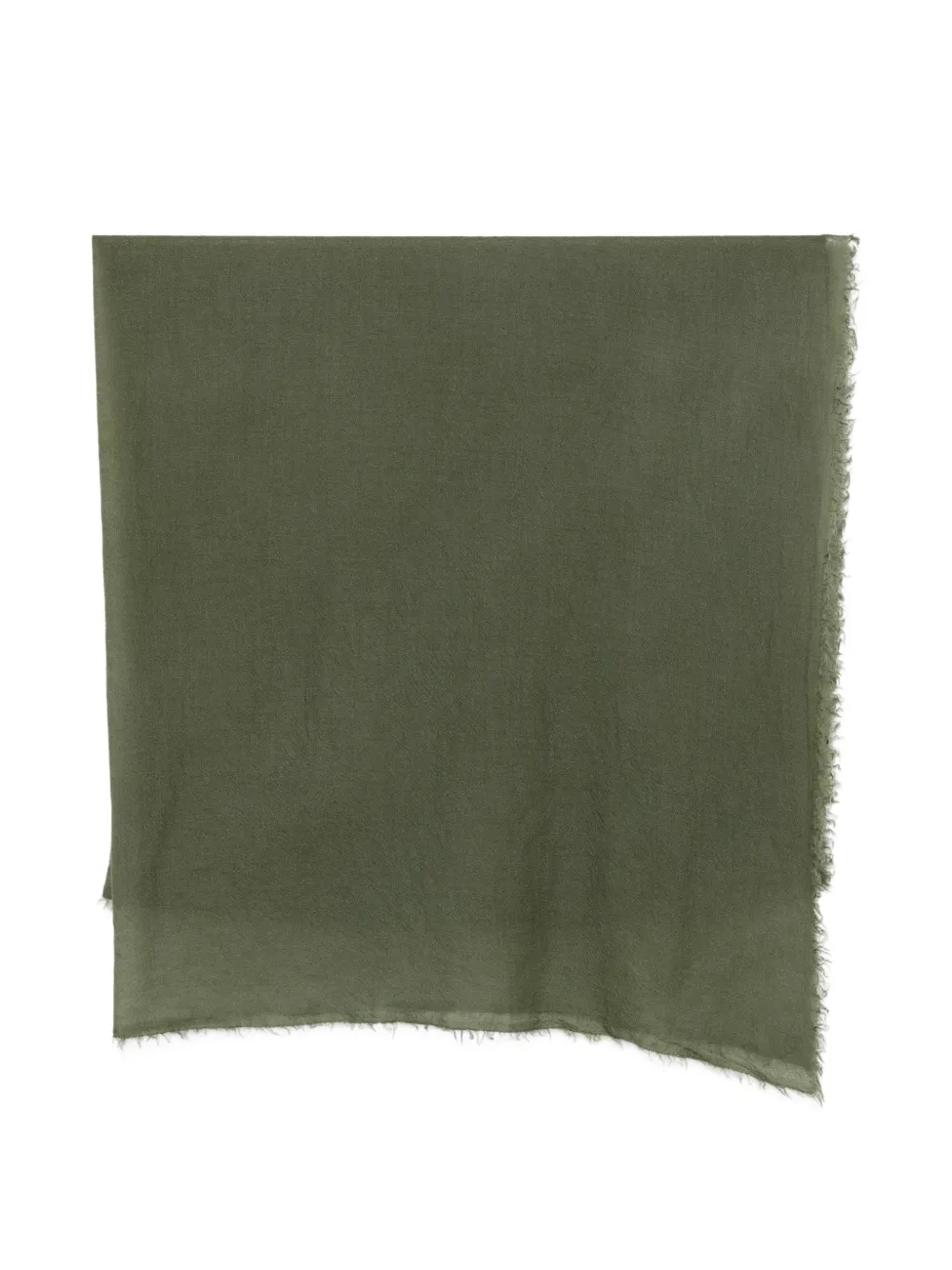 Faliero Sarti Sheralda frayed-edge scarf - Verde