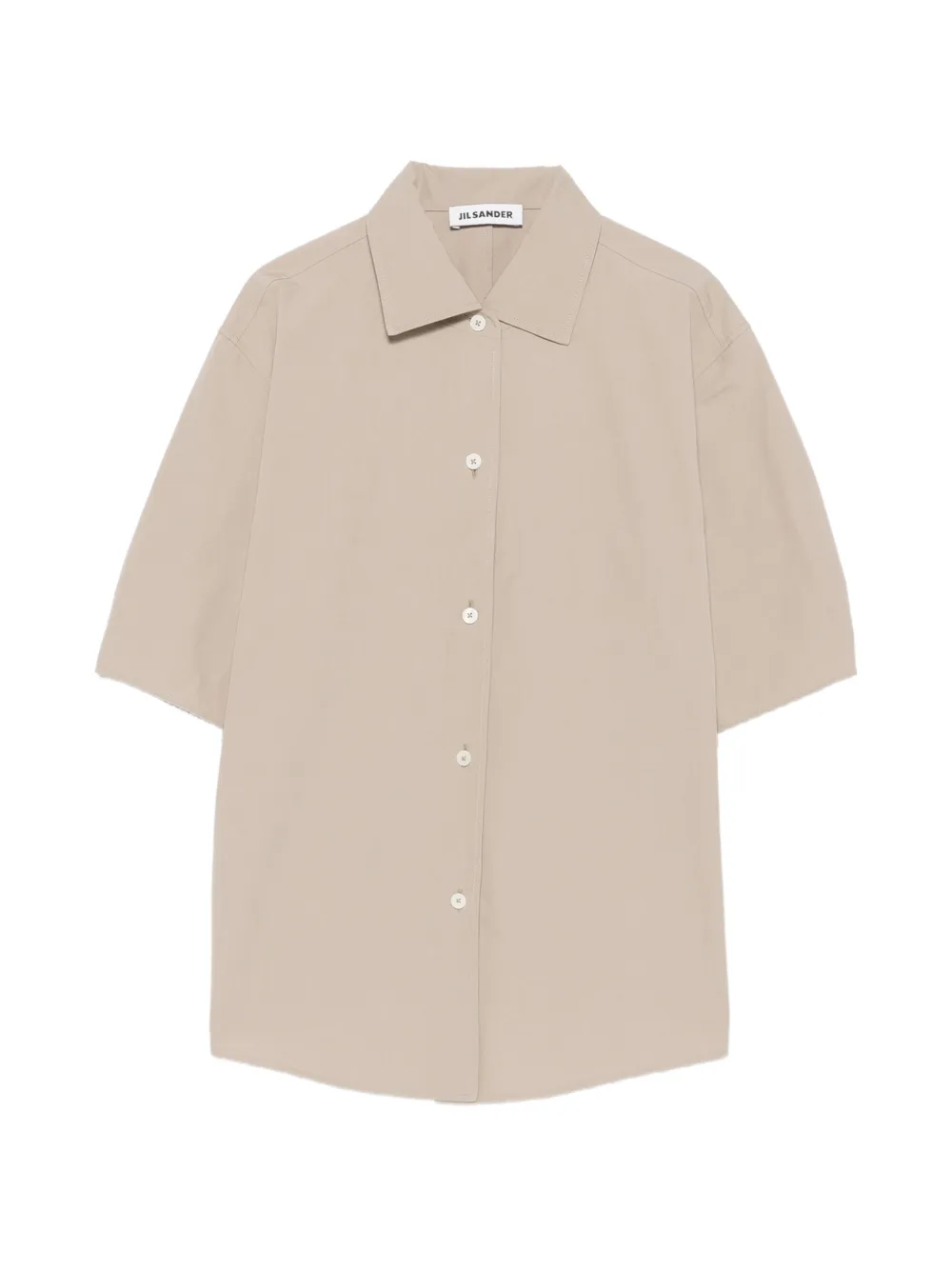 Jil Sander boxy-fit cotton shirt - Nude