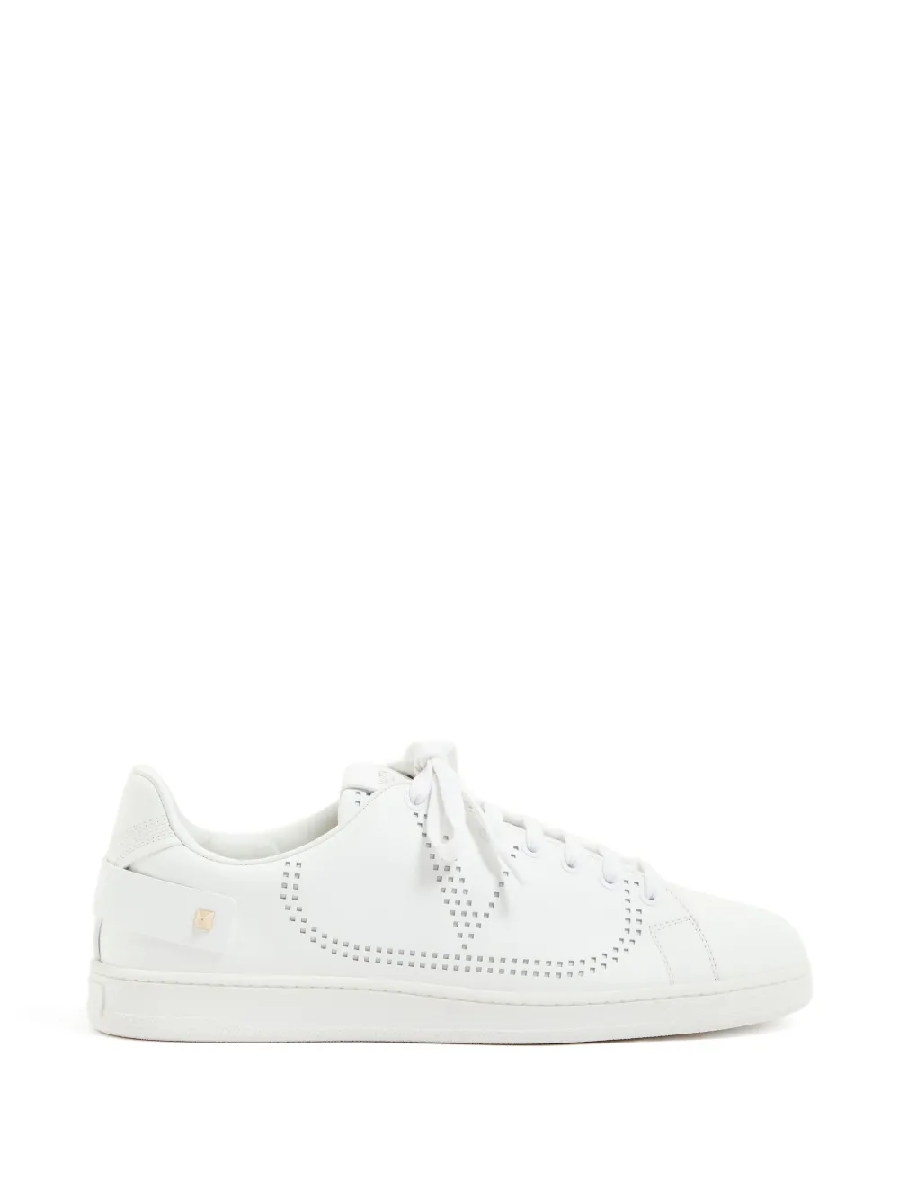 Valentino Garavani Backnet calfskin trainers - Bianco