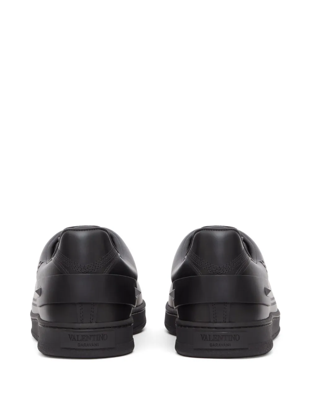 Valentino Garavani Backnet kalfsleren sneakers Zwart