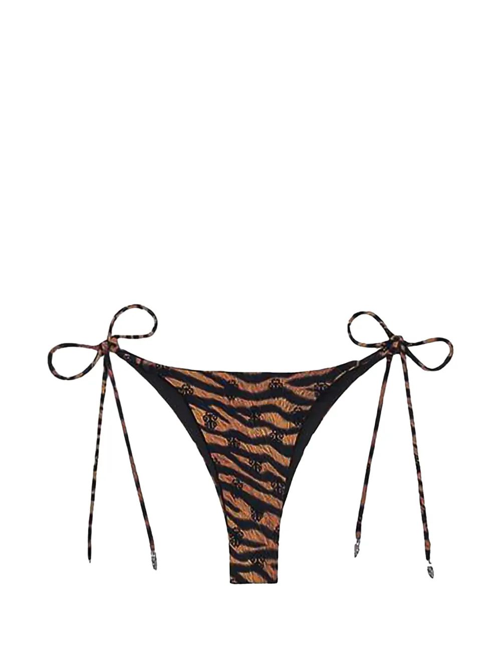 Chrome Hearts x DIB tiger-print bikini bottoms - Marrone