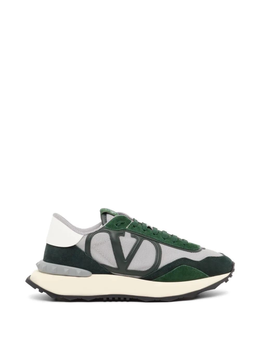 Valentino Garavani Netrunner Sneakers aus Stoff und Wildleder - Grün
