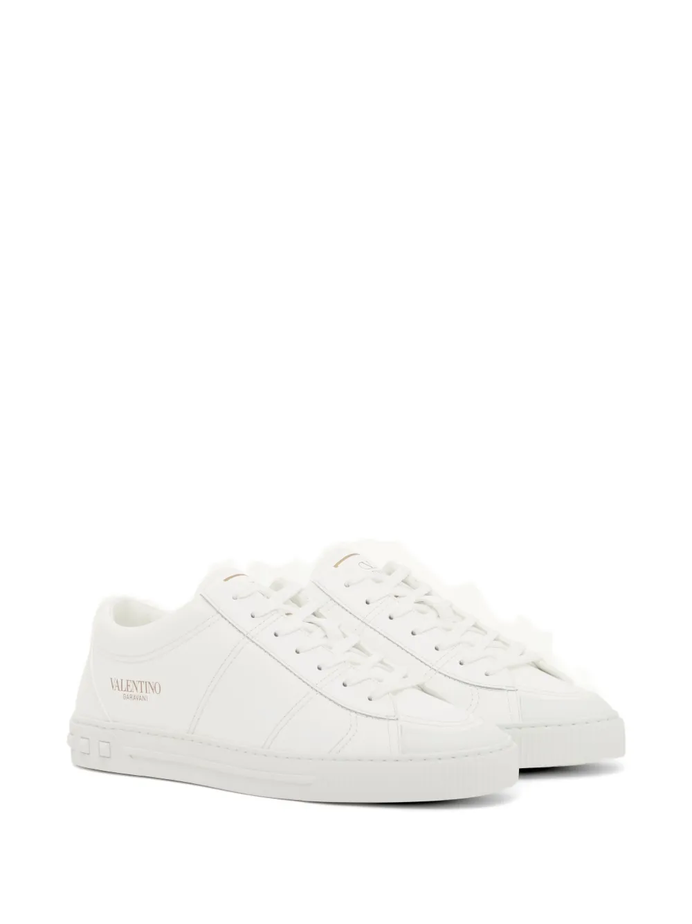 Valentino Garavani Cityplanet kalfsleren sneakers Wit