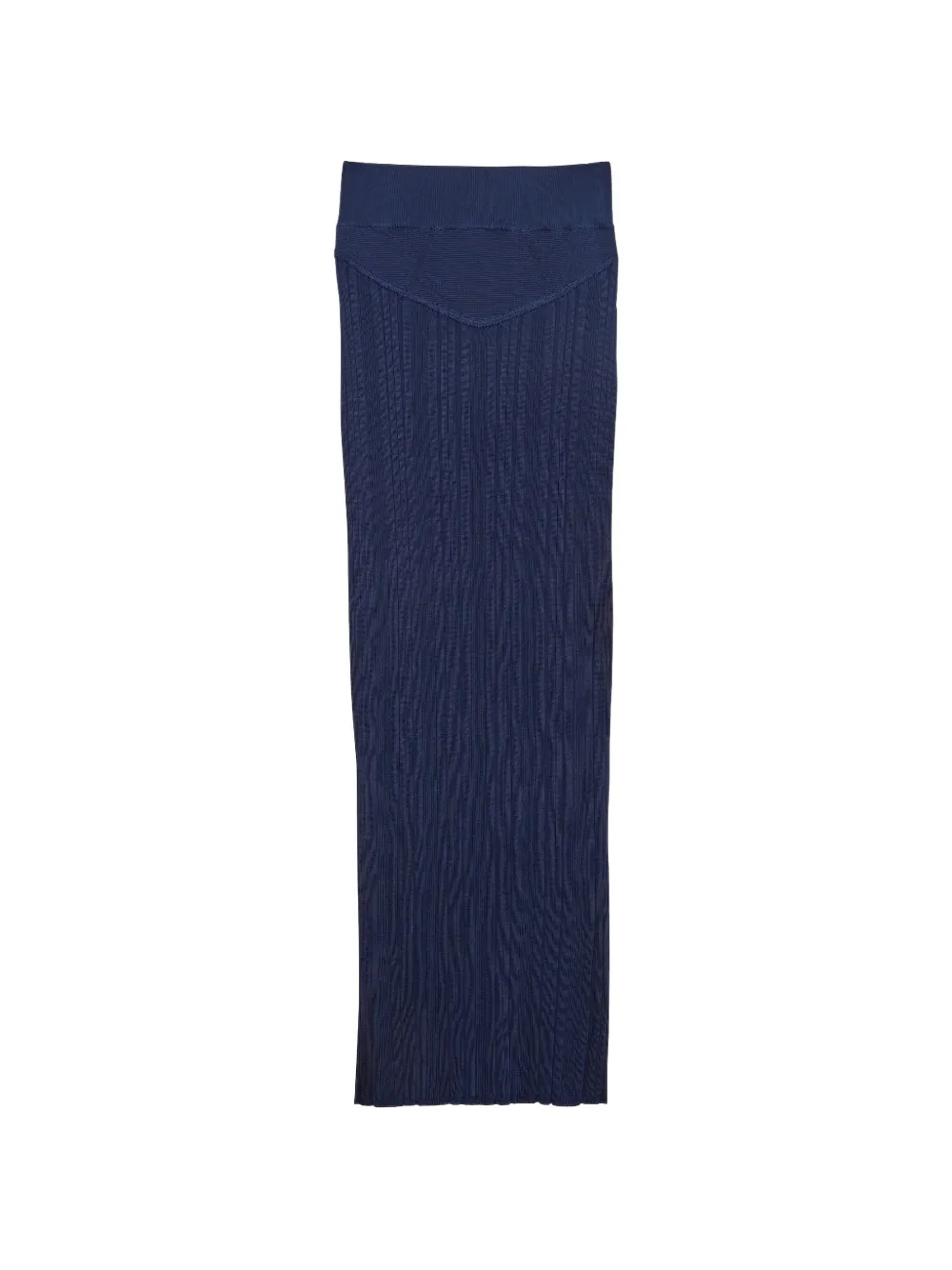 Fleur Du Mal ribbed-knit maxi skirt - Blu