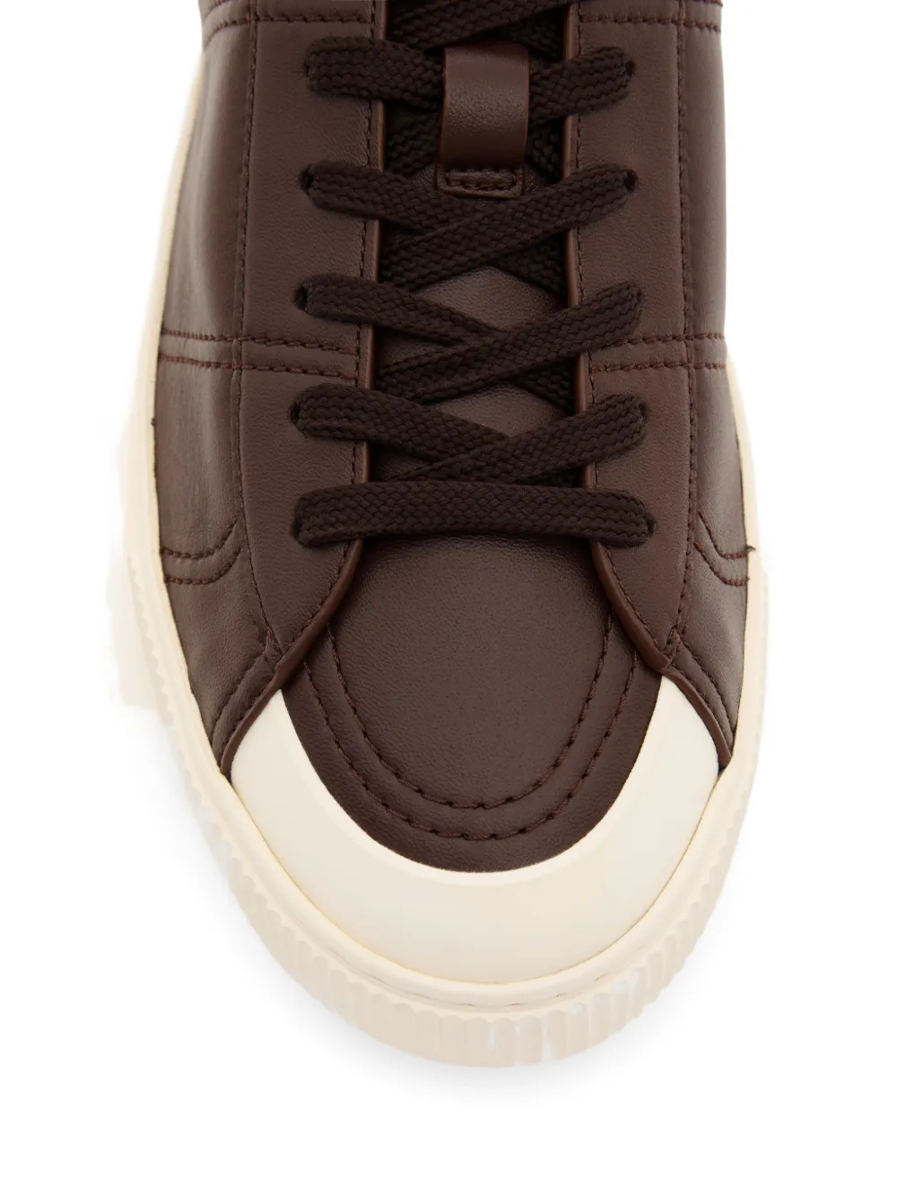 Valentino Garavani Cityplanet kalfsleren sneakers Bruin
