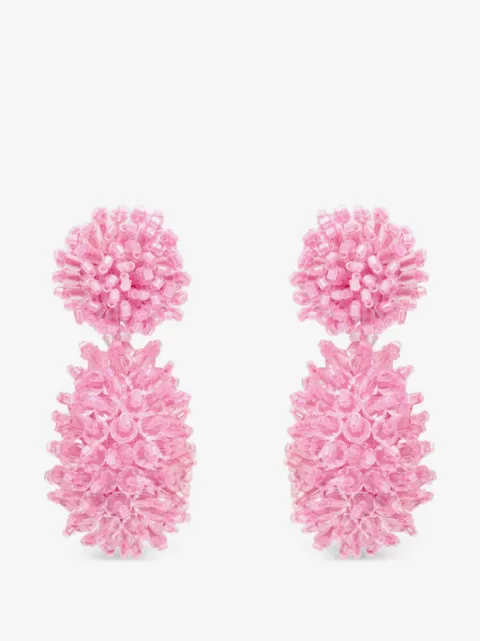 Oscar de la Renta aretes con mostacillas